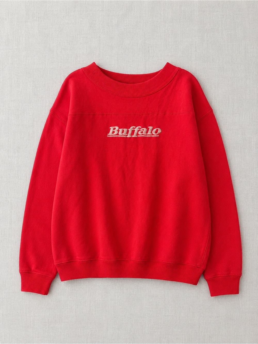 Buffalo David Bitton Bold Red Crewneck Sweatshirt